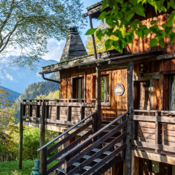 Beautiful view with chalet